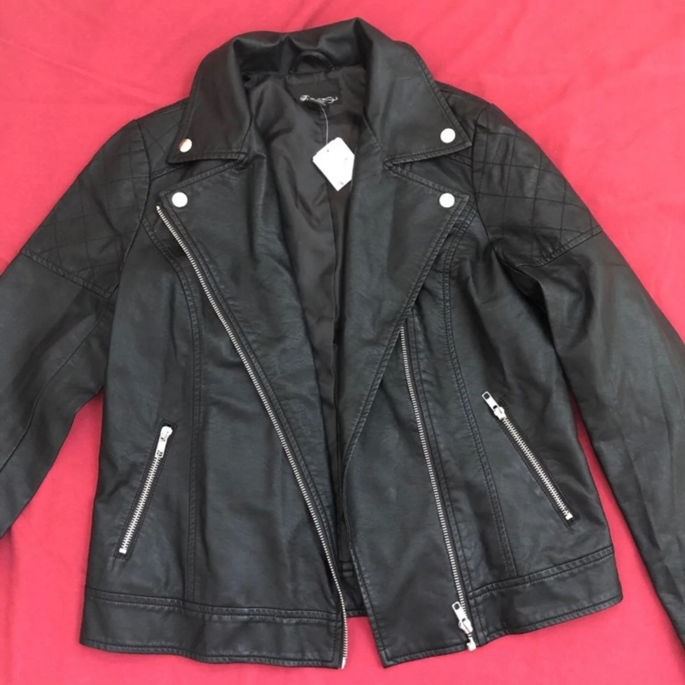 NWT Faux Leather Jacket